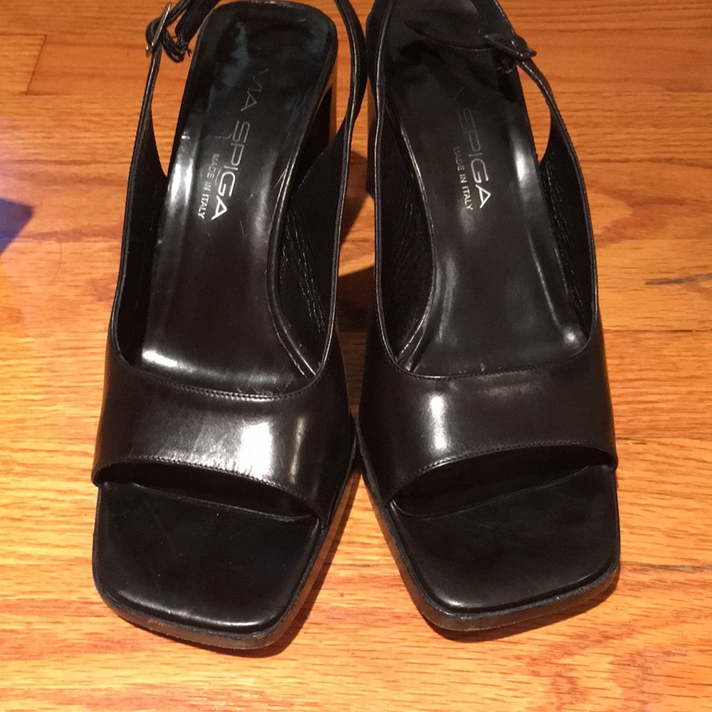 Black Via Spiga Heels